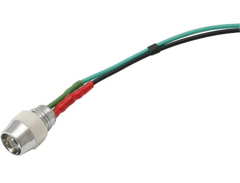 LED 5mm (WEISS 12V) Blinkleuchte mit Kabel