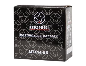 Motorrad-Batterie 12V 14Ah MTX14-BS MORETTI - image 2