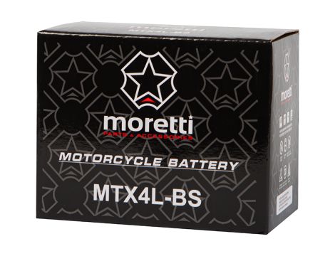 Motorrad-Batterie 12V 4Ah MTX4L-BS MORETTI - 2