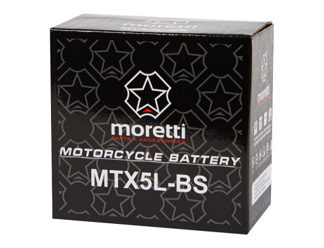 Motorrad-Batterie 12V 5Ah MTX5L-BS MORETTI - 2