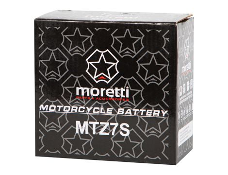 Motorrad-Batterie 12V 6Ah MTZ7S MORETTI - 2