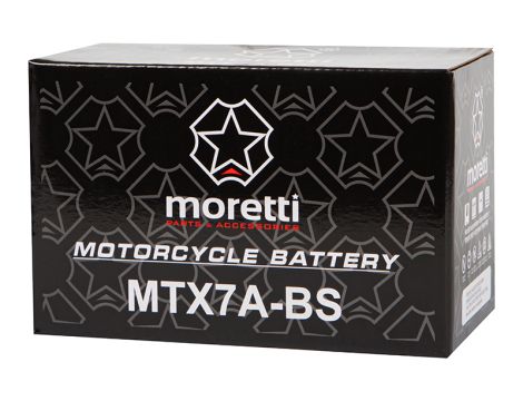 Motorrad-Batterie 12V 7Ah MTX7A-BS MORETTI - 2