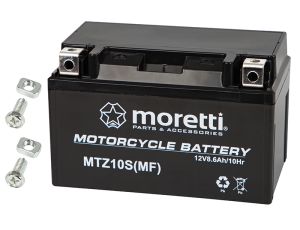 Motorrad-Batterie 12V 8.6Ah MTZ10S MORETTI