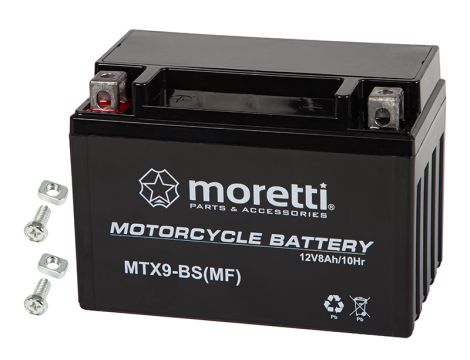 Motorrad-Batterie 12V 8Ah MTX9-BS MORETTI