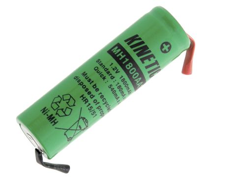 R6 Ni-MH AA 1800mAh wiederaufladbare Lötbatterie